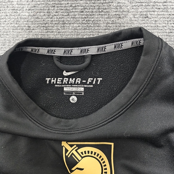Nike Therma Fit Army West Point RUGBY Performance Sweatshirt Mens L Black Sports - Picture 3 of 11